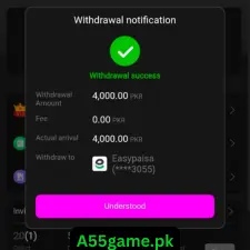 PK777 Game Image Success Withdraw