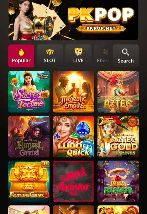 PK POP Game Screenshot